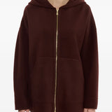 Felppa con cappuccio e zip in rosso Maxmara - donna 
