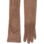 Guanti con dettagli logo in marrone MaxMara - donna 