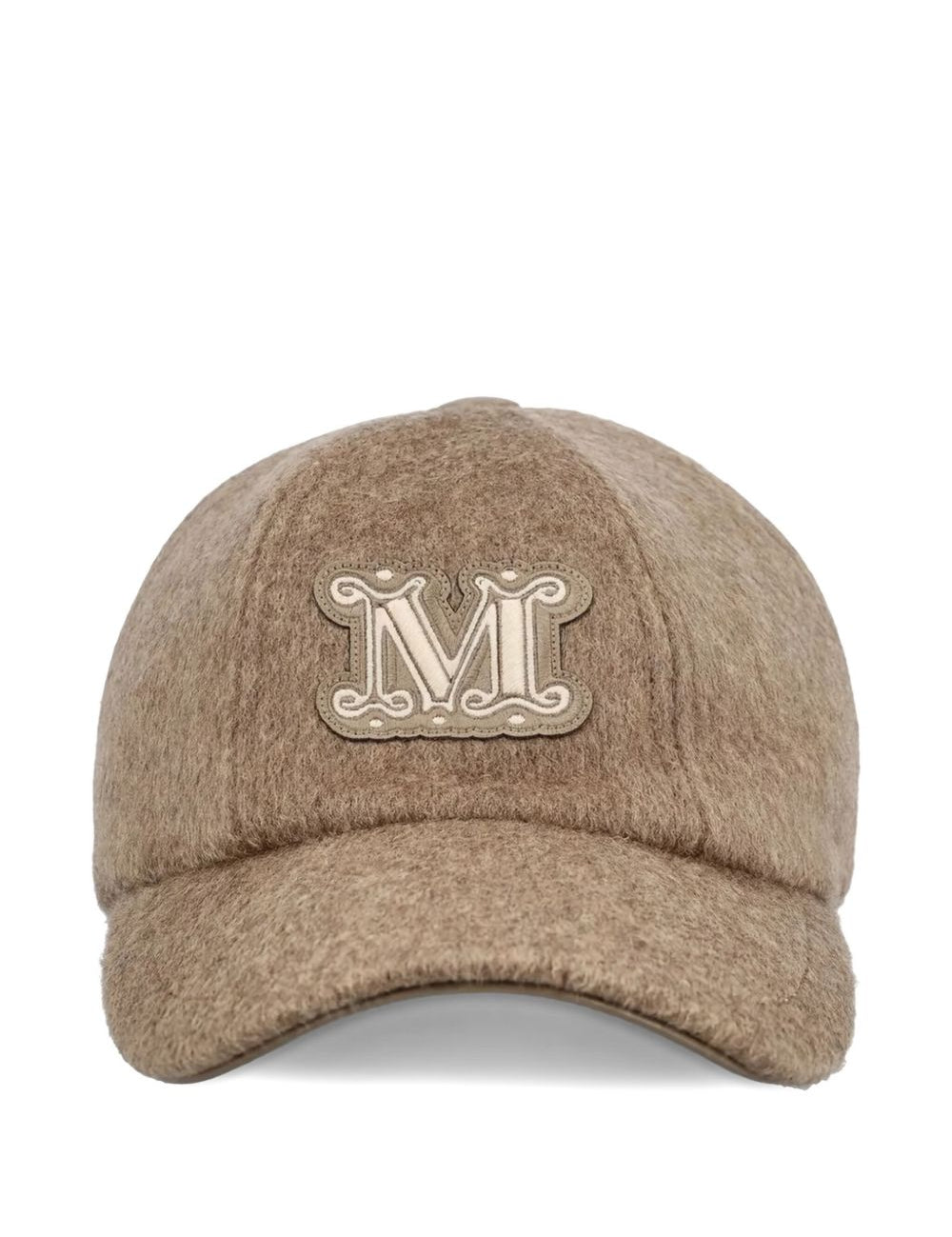 Cappello con targa e logo in marrone Maxmara - donna 