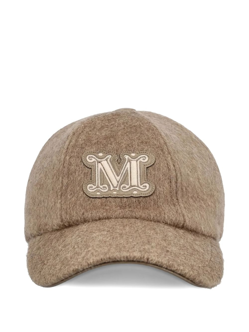 Cappello con targa e logo in marrone Maxmara - donna 