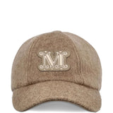 Cappello con targa e logo in marrone Maxmara - donna 