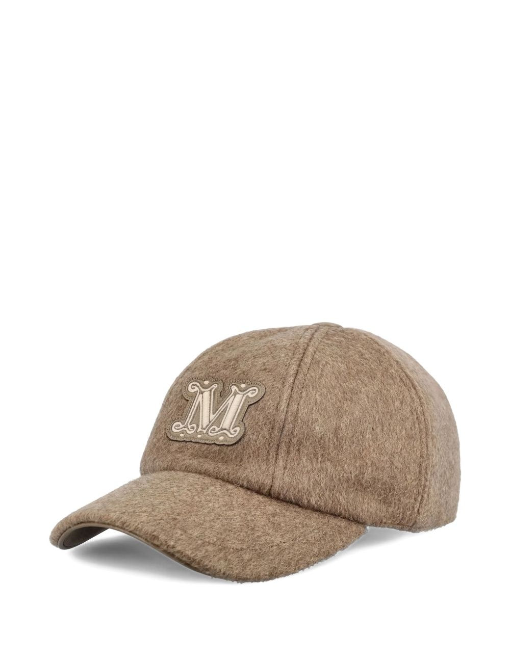 Cappello con targa e logo in marrone Maxmara - donna 