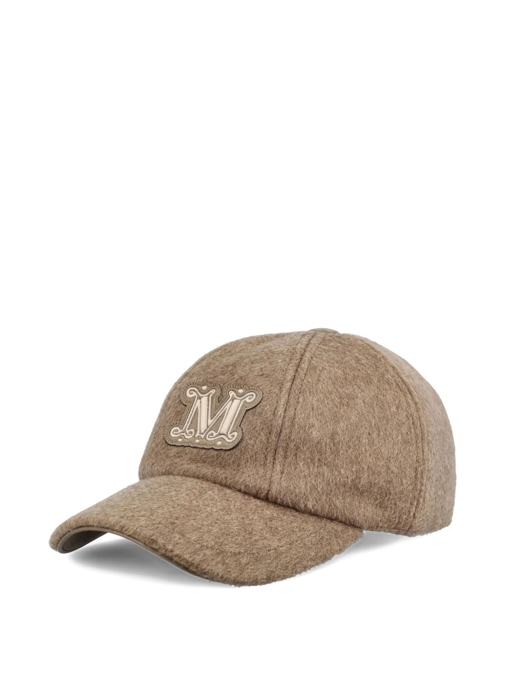 Cappello con targa e logo in marrone Maxmara - donna 