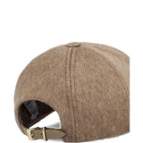 Cappello con targa e logo in marrone Maxmara - donna 