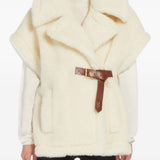 Cappa in tessuto Teddy newabavo in bianco Maxmara - donna 