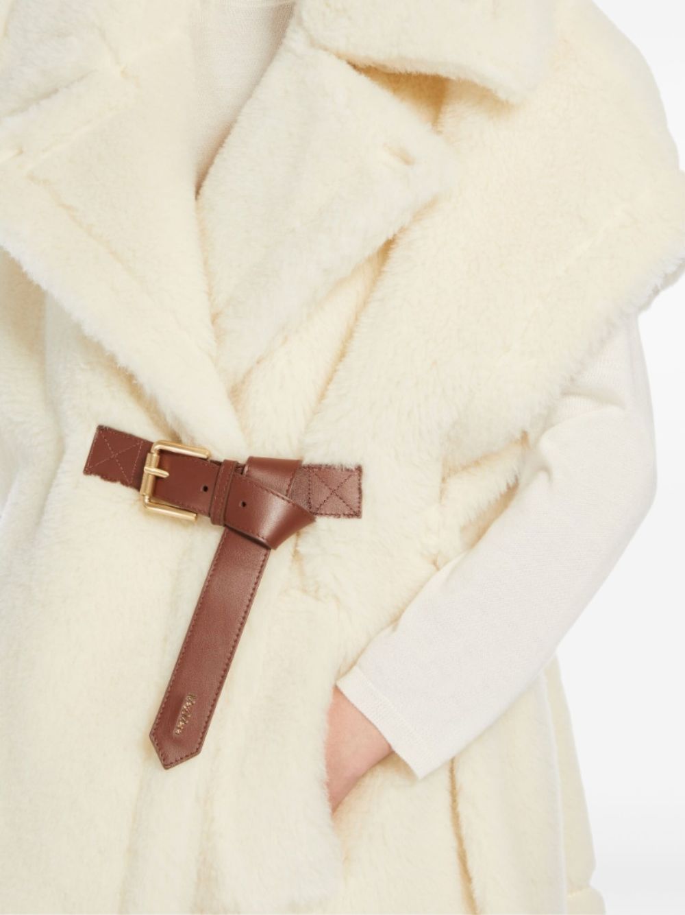 Cappa in tessuto Teddy newabavo in bianco Maxmara - donna 