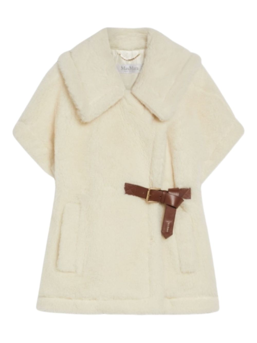 Cappa in tessuto Teddy newabavo in bianco Maxmara - donna 