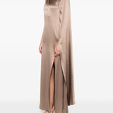Abito monospalla in raso radura in beige Maxmara pianoforte - donna 