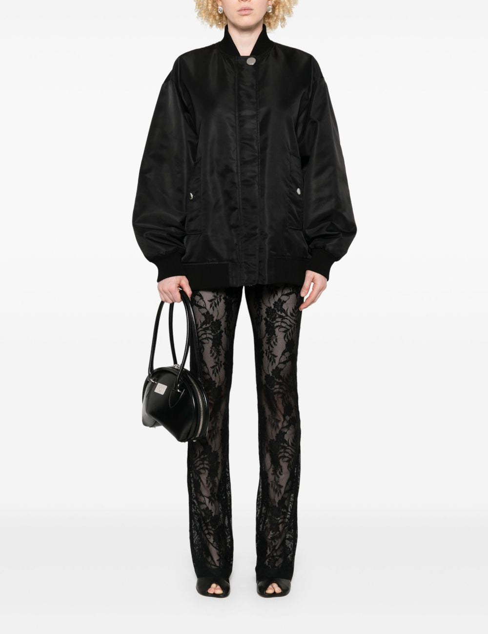 Bomber oversize in twill agape in nero Maxmara sportmax - donna 