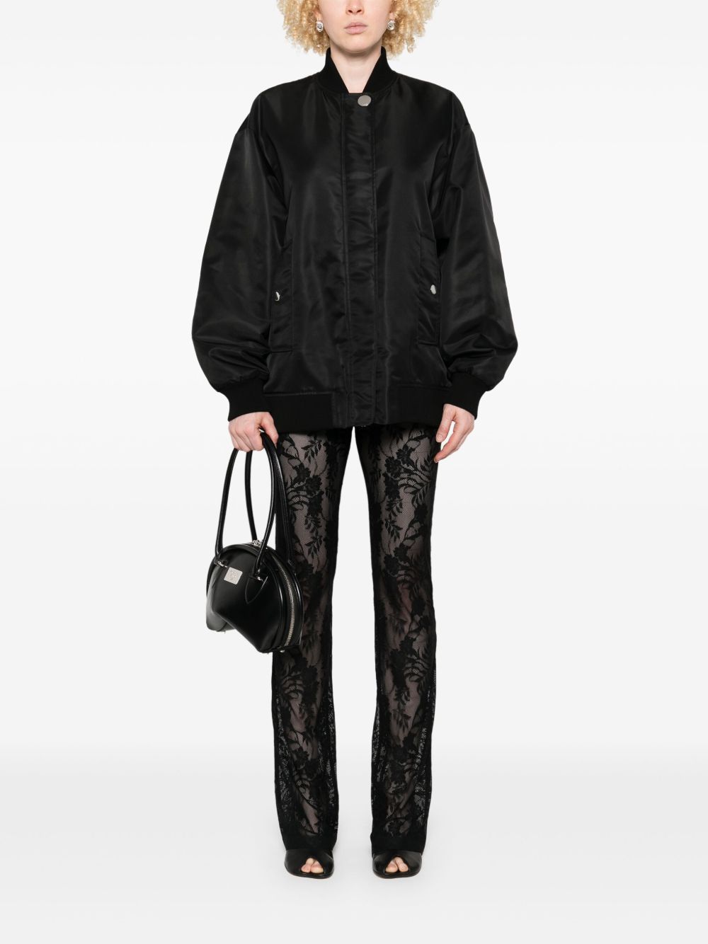 Bomber oversize in twill agape in nero Maxmara sportmax - donna 