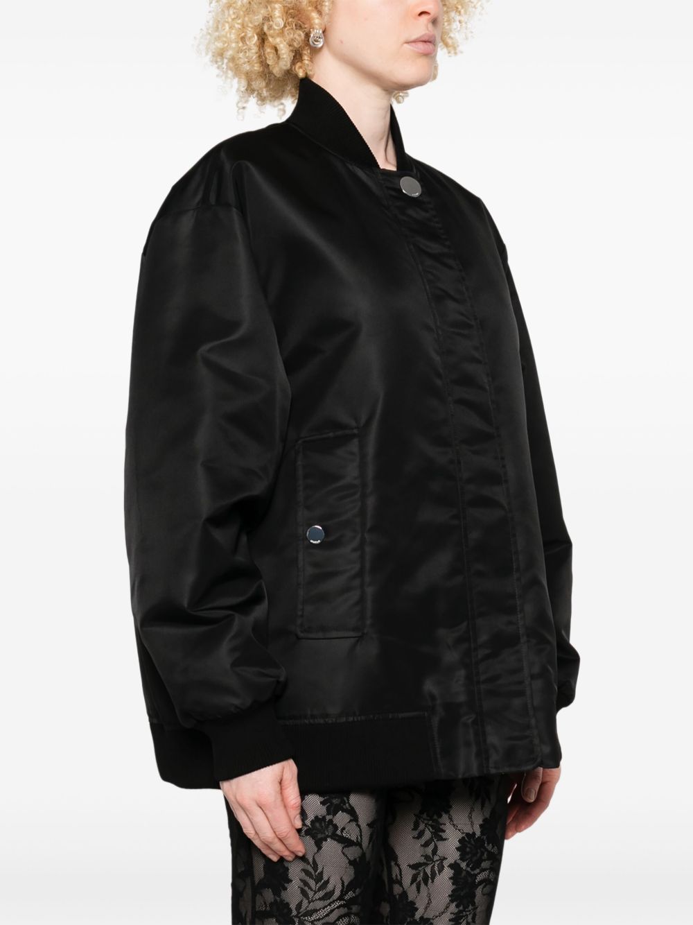 Bomber oversize in twill agape in nero Maxmara sportmax - donna 