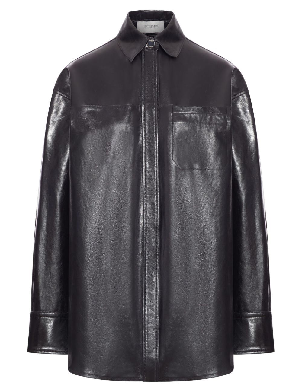 Giacca oversize in nappa borel in nero Maxmara sportmax - donna 