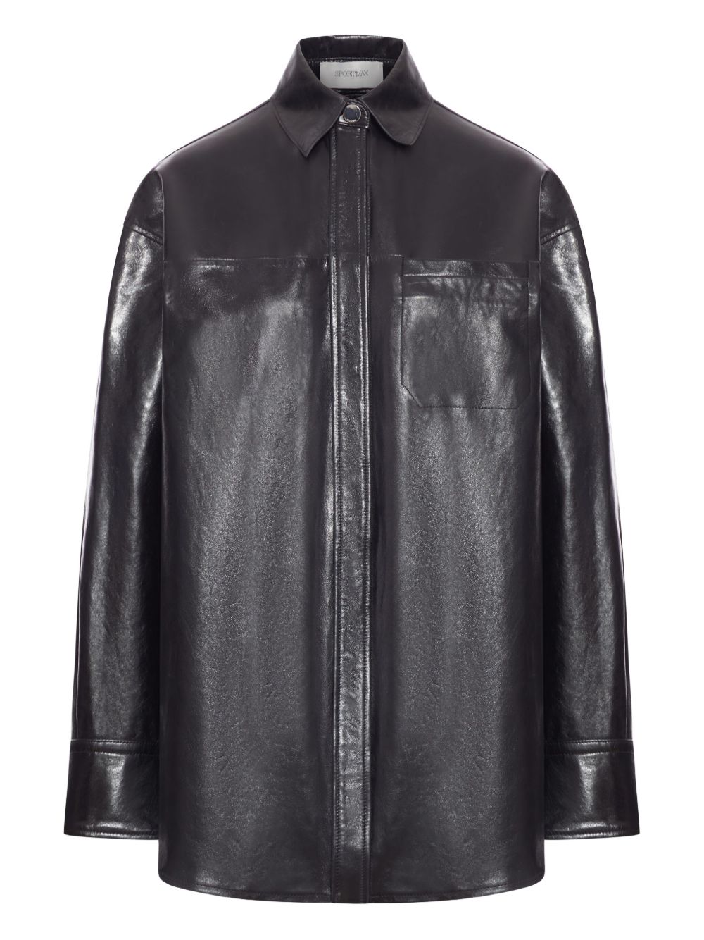 Giacca oversize in nappa borel in nero Maxmara sportmax - donna 