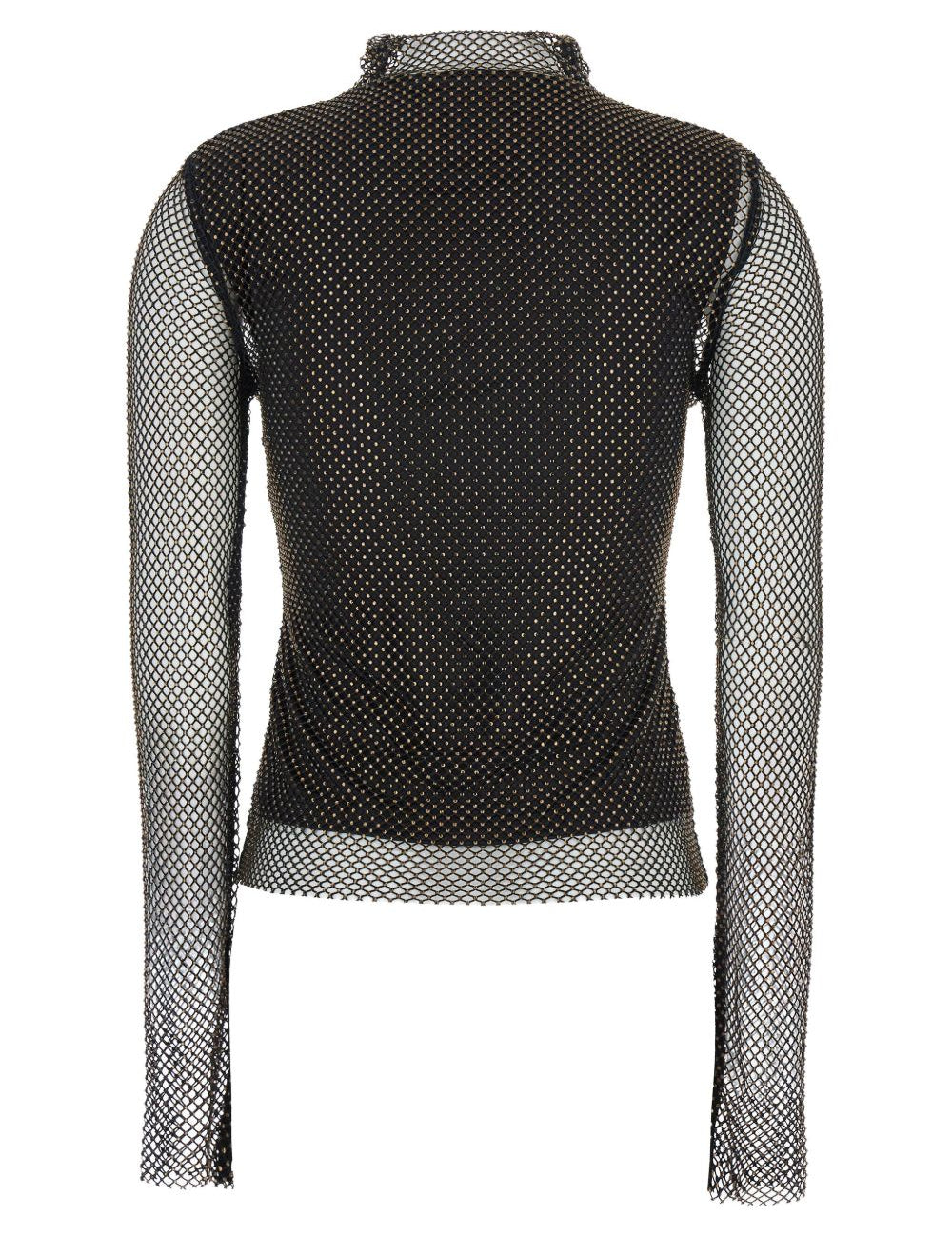 Top Gerarda a maniche lunghe in rete in nero Maxmara sportmax - donna 