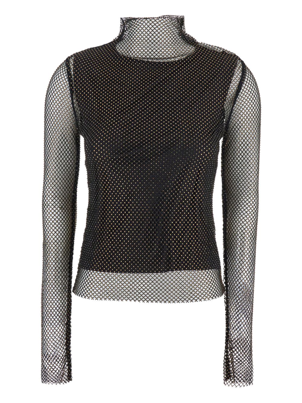 Top Gerarda a maniche lunghe in rete in nero Maxmara sportmax - donna 