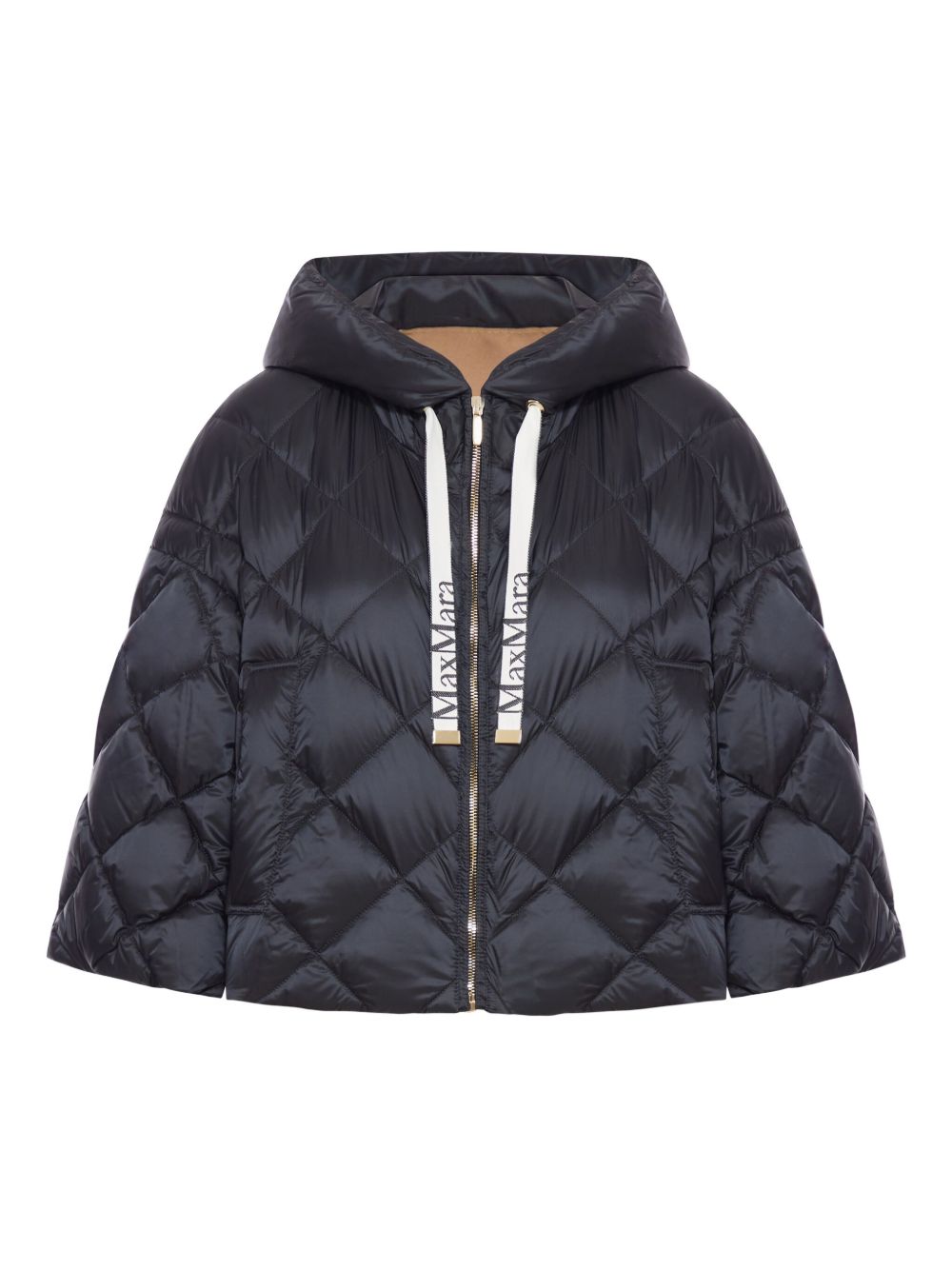Giacca imbottita in tela di nylon sisoft in nero Maxmara the cube - donna 