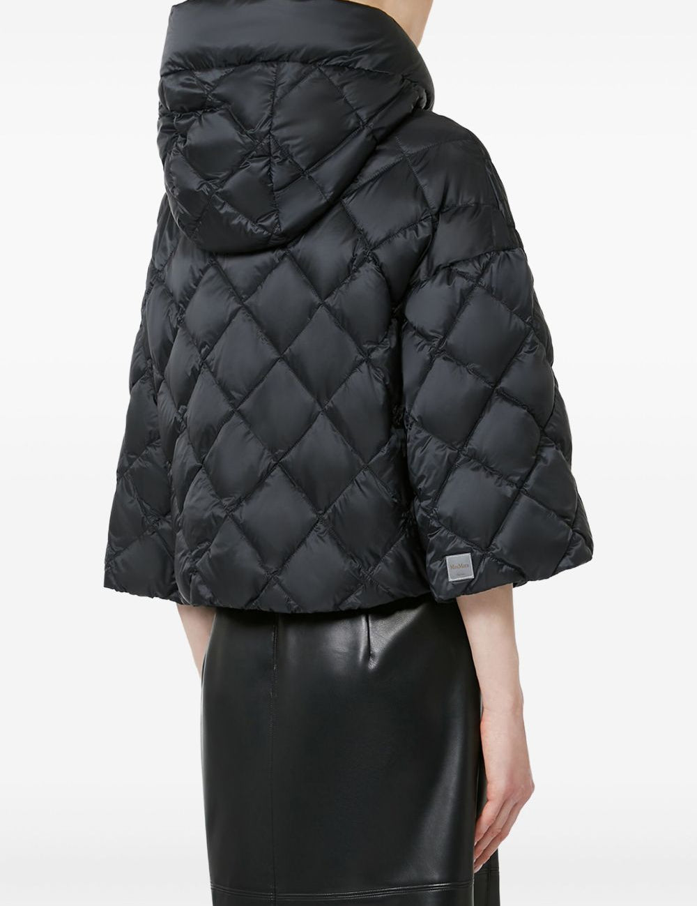 Giacca imbottita in tela di nylon sisoft in nero Maxmara the cube - donna 