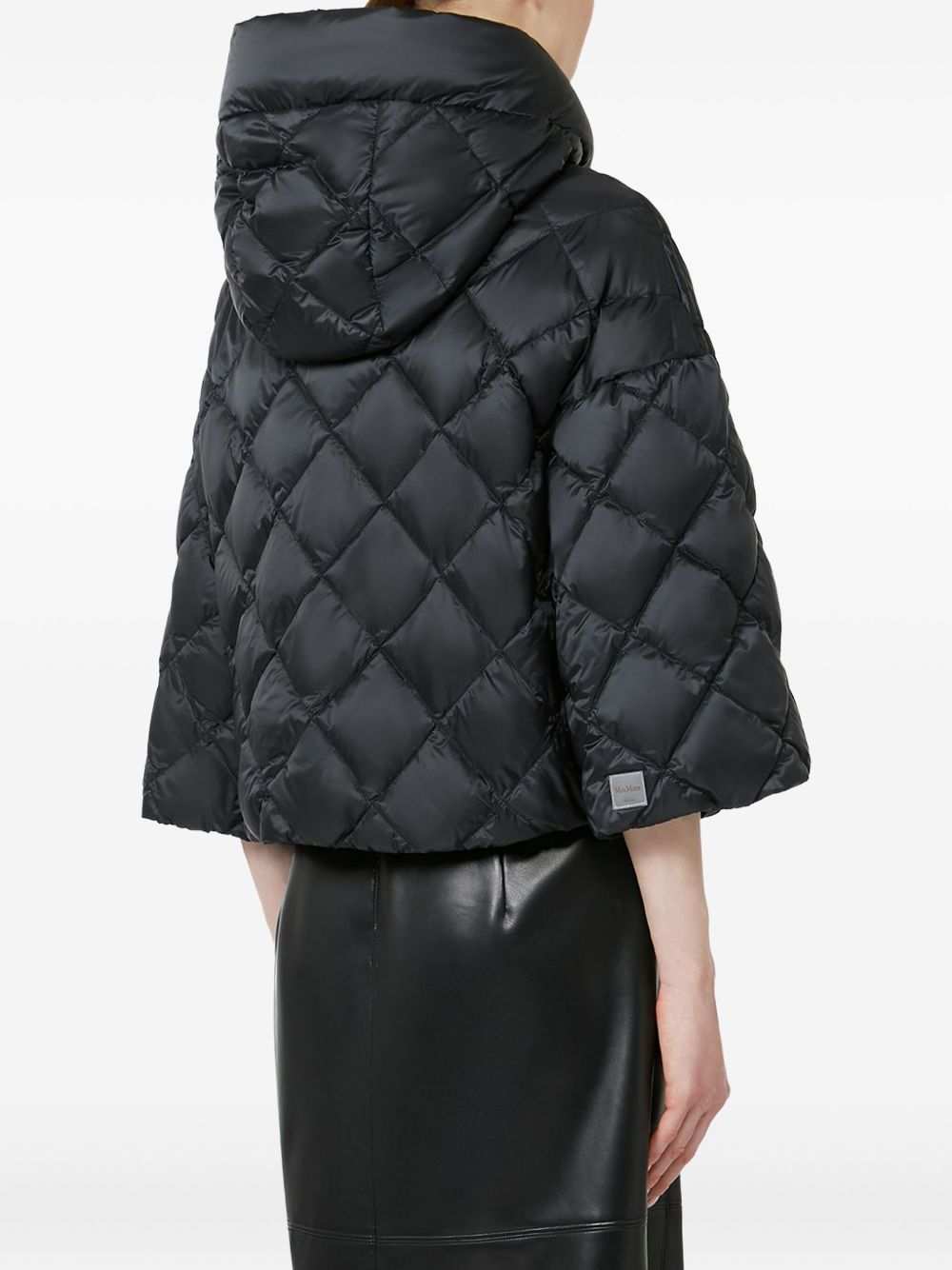 Giacca imbottita in tela di nylon sisoft in nero Maxmara the cube - donna 