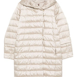 Piumino reversibile in raso antigoccia novef in bianco Maxmara the cube - donna 