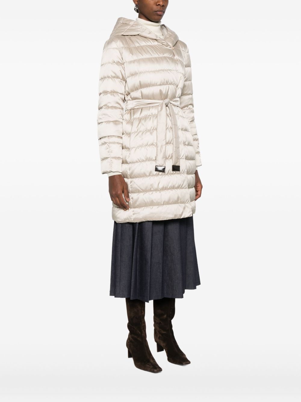 Piumino reversibile in raso antigoccia novef in bianco Maxmara the cube - donna 