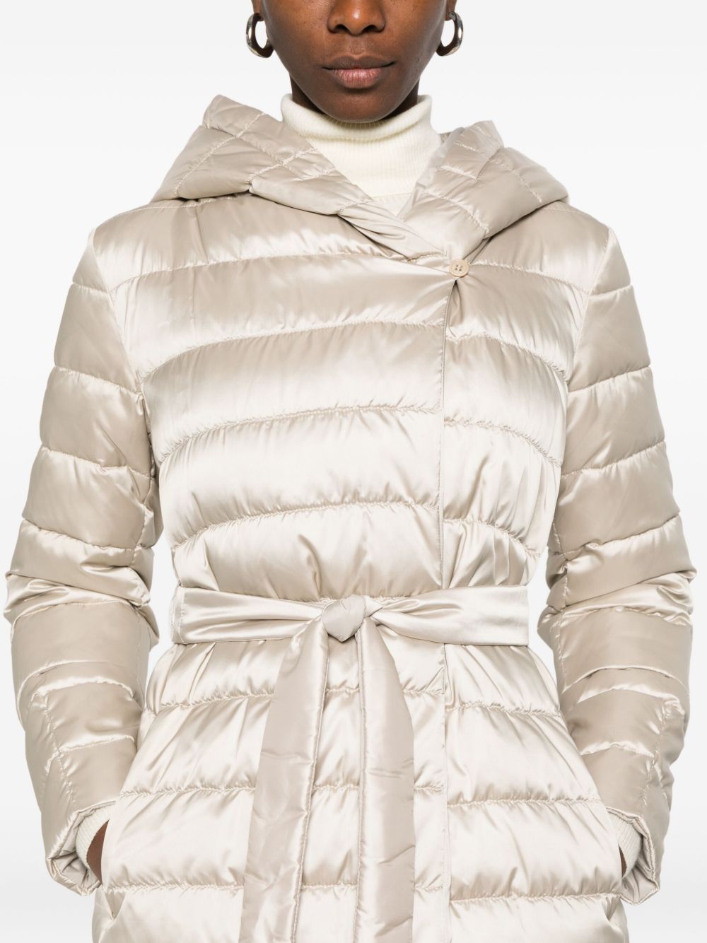 Piumino reversibile in raso antigoccia novef in bianco Maxmara the cube - donna 