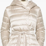 Piumino reversibile in raso antigoccia novef in bianco Maxmara the cube - donna 