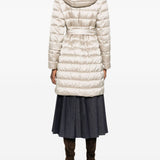 Piumino reversibile in raso antigoccia novef in bianco Maxmara the cube - donna 
