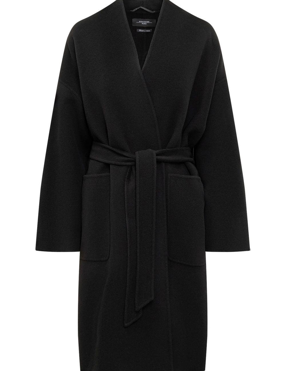 Cappotto con cintura zenone in nero Maxmara weekend - donna 
