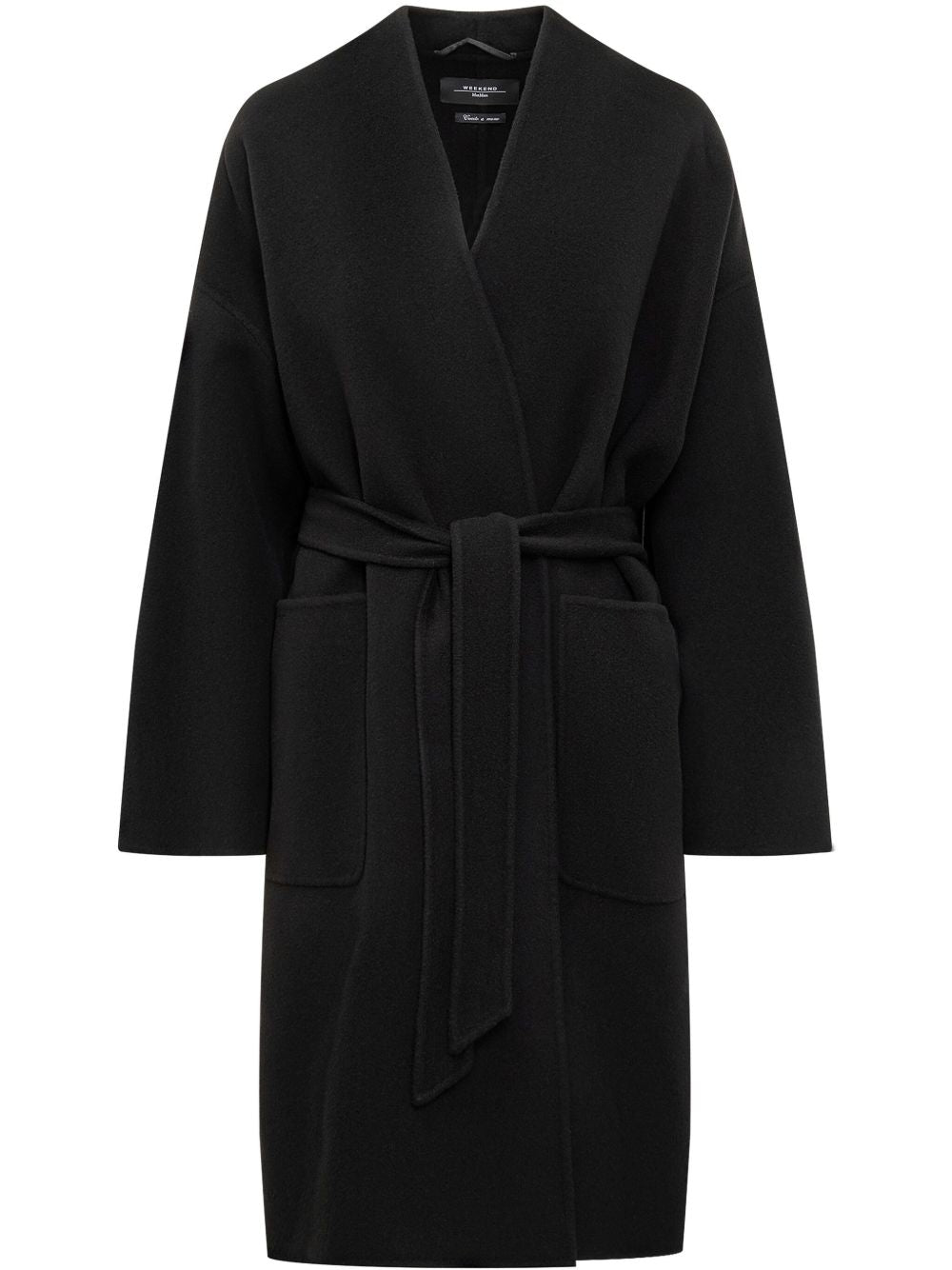 Cappotto con cintura zenone in nero Maxmara weekend - donna 