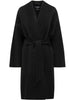 Cappotto con cintura zenone in nero Maxmara weekend - donna