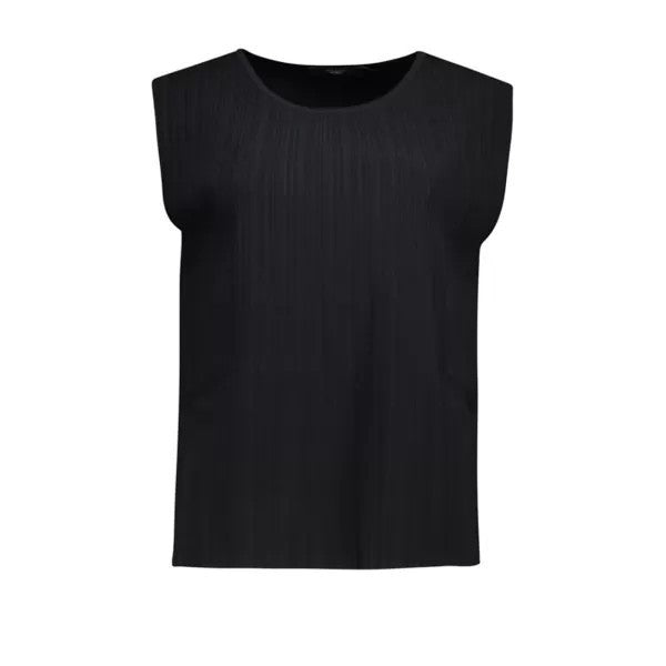 Top in filato plissé antiope in nero Maxmara weekend - donna 