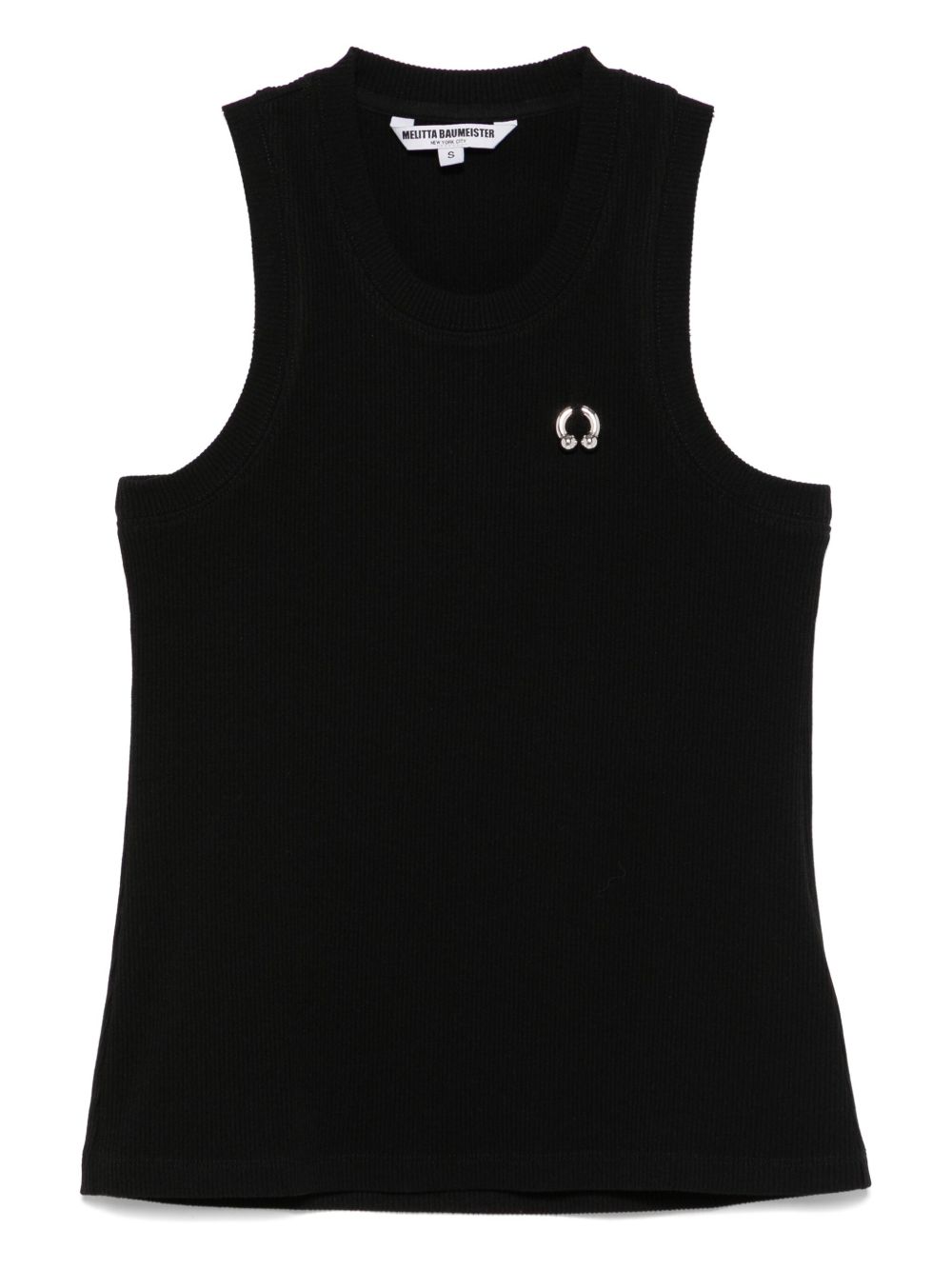 Canotta con piercing in nero Melitta baumeister - donna 