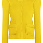 Cardigan con spalle oversize in giallo Melitta baumeister - donna 