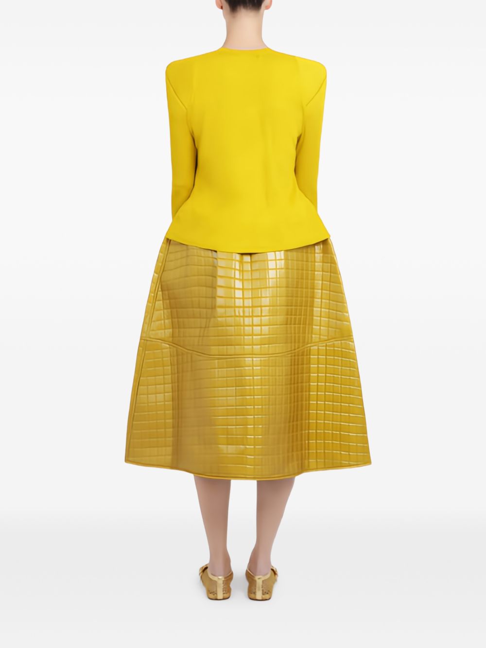 Cardigan con spalle oversize in giallo Melitta baumeister - donna 