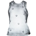 Canotta con stampa piercing in bianco Melitta baumeister - donna 