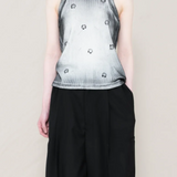 Canotta con stampa piercing in bianco Melitta baumeister - donna 
