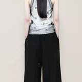 Canotta con stampa piercing in bianco Melitta baumeister - donna 