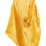 Abito midi metallizzato plisse in oro Melitta baumeister - donna 