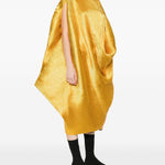 Abito midi metallizzato plisse in oro Melitta baumeister - donna 