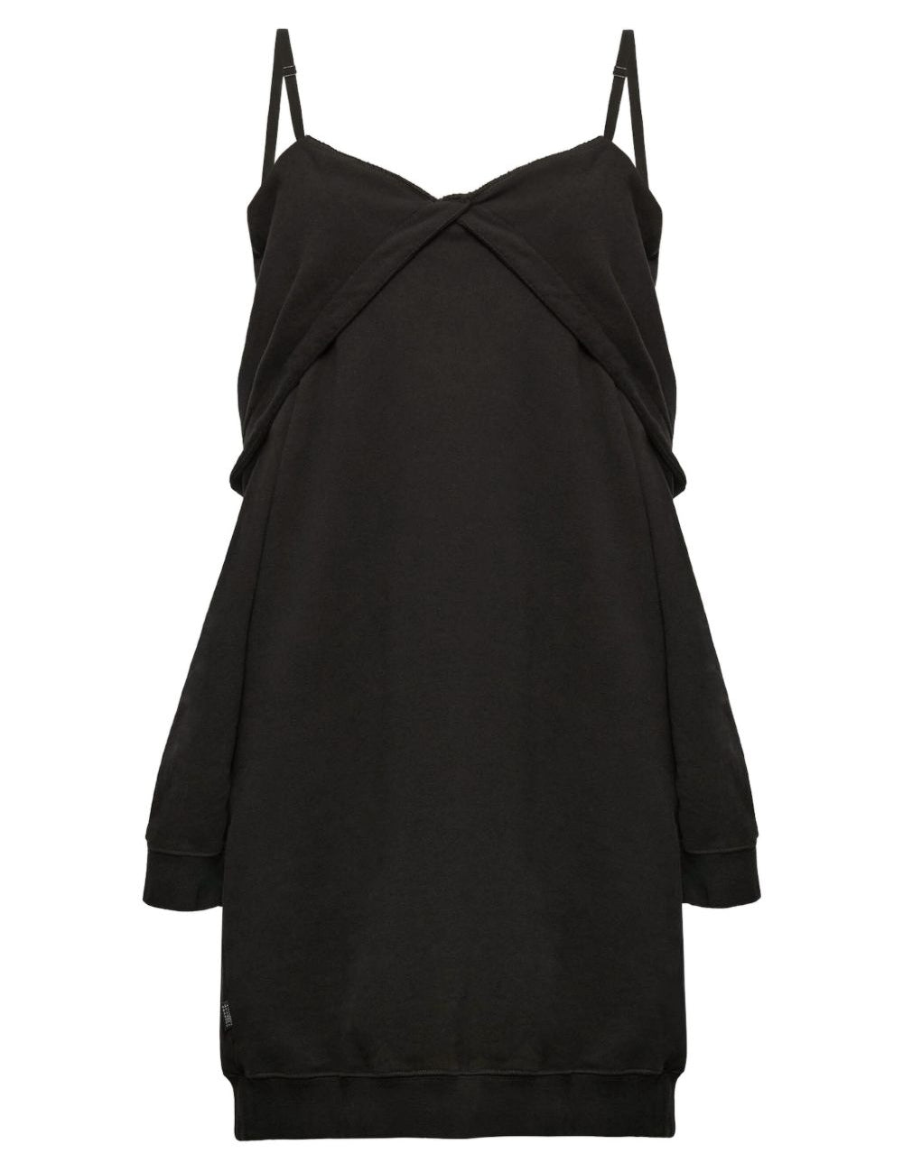 Abito con spalle scoperte in nero Mm6 maison margiela - donna 