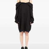 Abito con spalle scoperte in nero Mm6 maison margiela - donna 