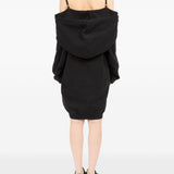 Abito con spalle scoperte in nero Mm6 maison margiela - donna 