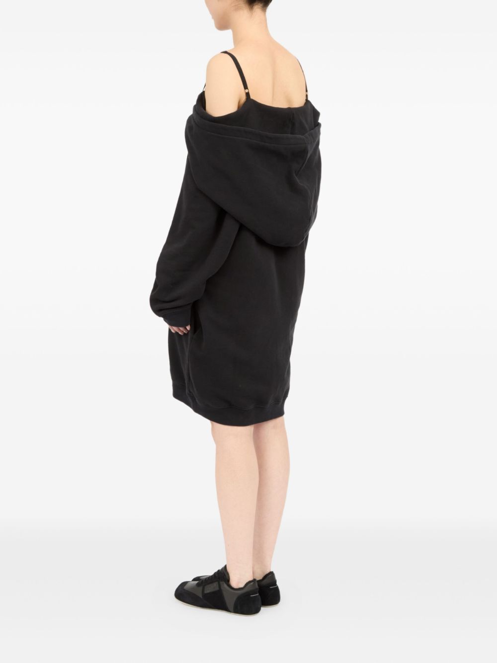 Abito con spalle scoperte in nero Mm6 maison margiela - donna 