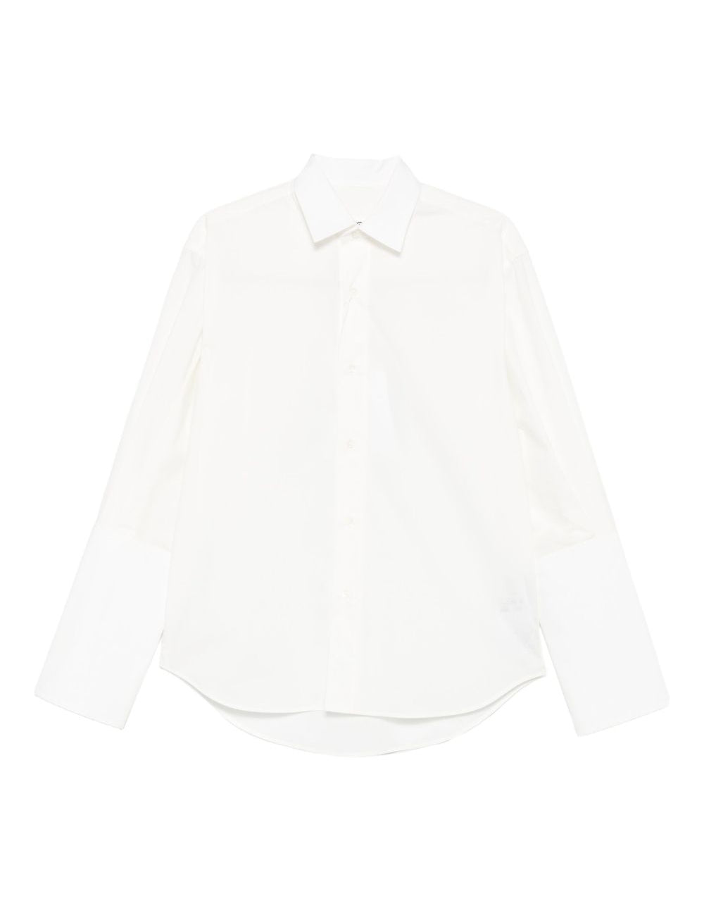 Camicia a maniche lunghe in bianco Mm6 maison margiela - donna 