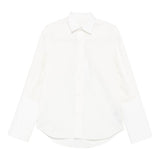 Camicia a maniche lunghe in bianco Mm6 maison margiela - donna 