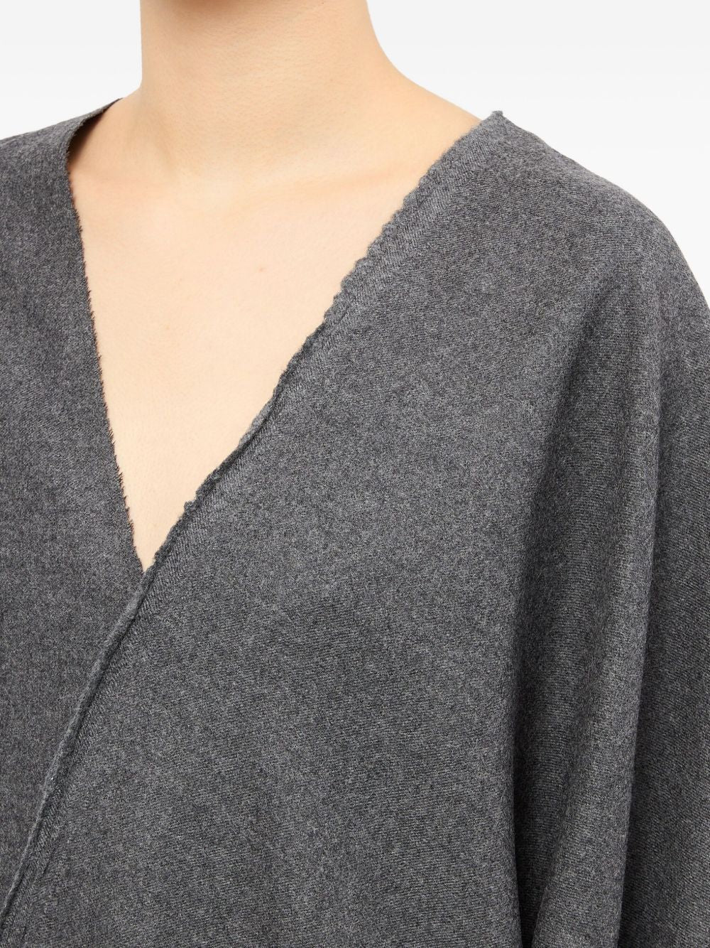 Top con design a portafoglio in grigio Mm6 maison margiela - donna 