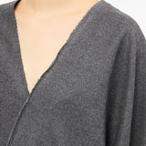 Top con design a portafoglio in grigio Mm6 maison margiela - donna 