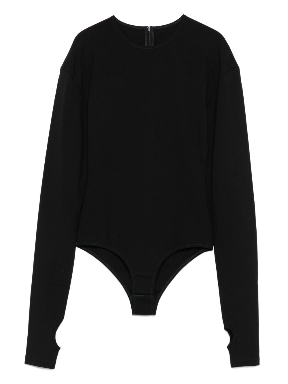 Body con maniche lunghe in nero Mm6 maison margiela - donna 
