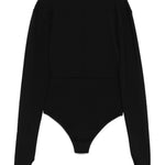 Body con maniche lunghe in nero Mm6 maison margiela - donna 