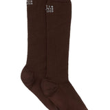 Calzini con logo in marrone Mm6 maison margiela - donna 